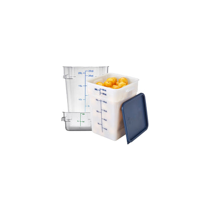 Commercial Square Food Storage Containers and Lids