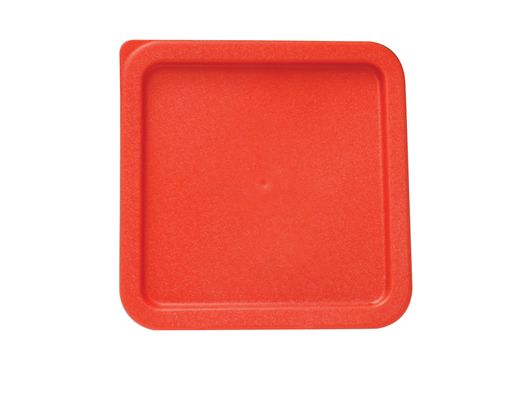 Thunder Group Square 6 & 8 Qt. Food Storage Container Cover, Red (Thunder Group PLSFT0608C)