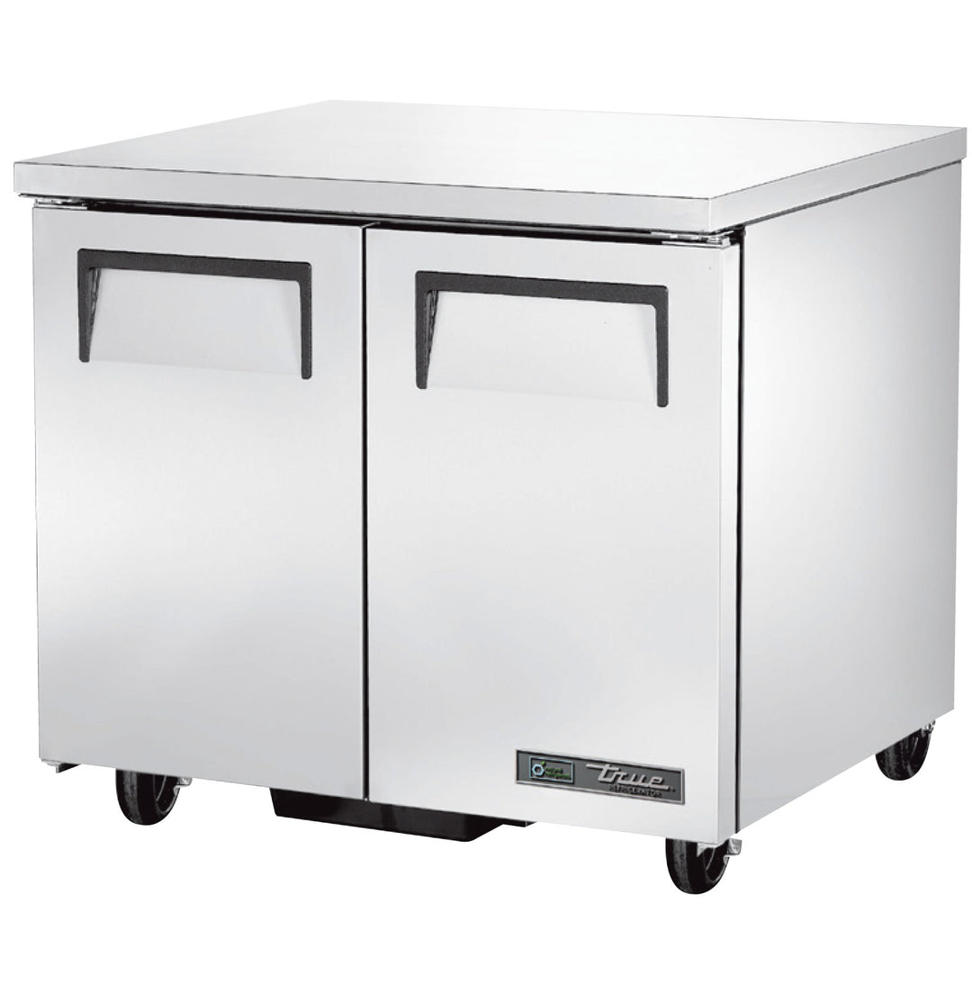 True TUC-36-HC 36" Two Door Undercounter Refrigerator with Stainless Steel Construction & R290 Refrigerant – Made in USA