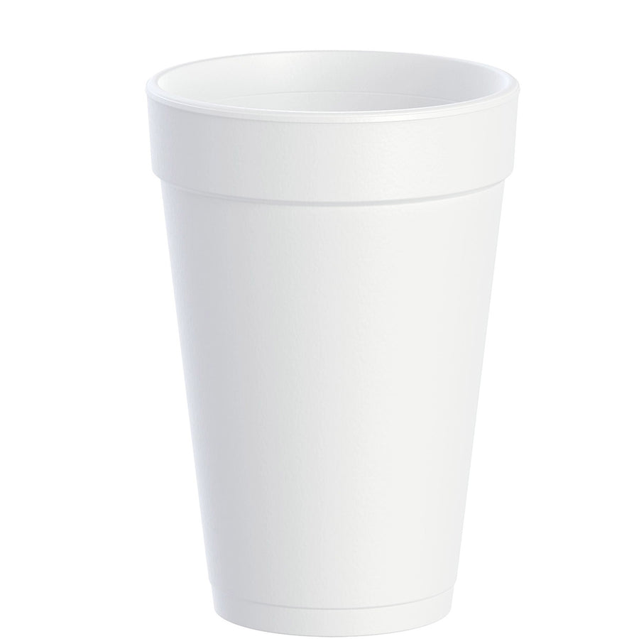 Dart 16J16 16 oz. Insulated EPS Foam Cup White - 1000/Case