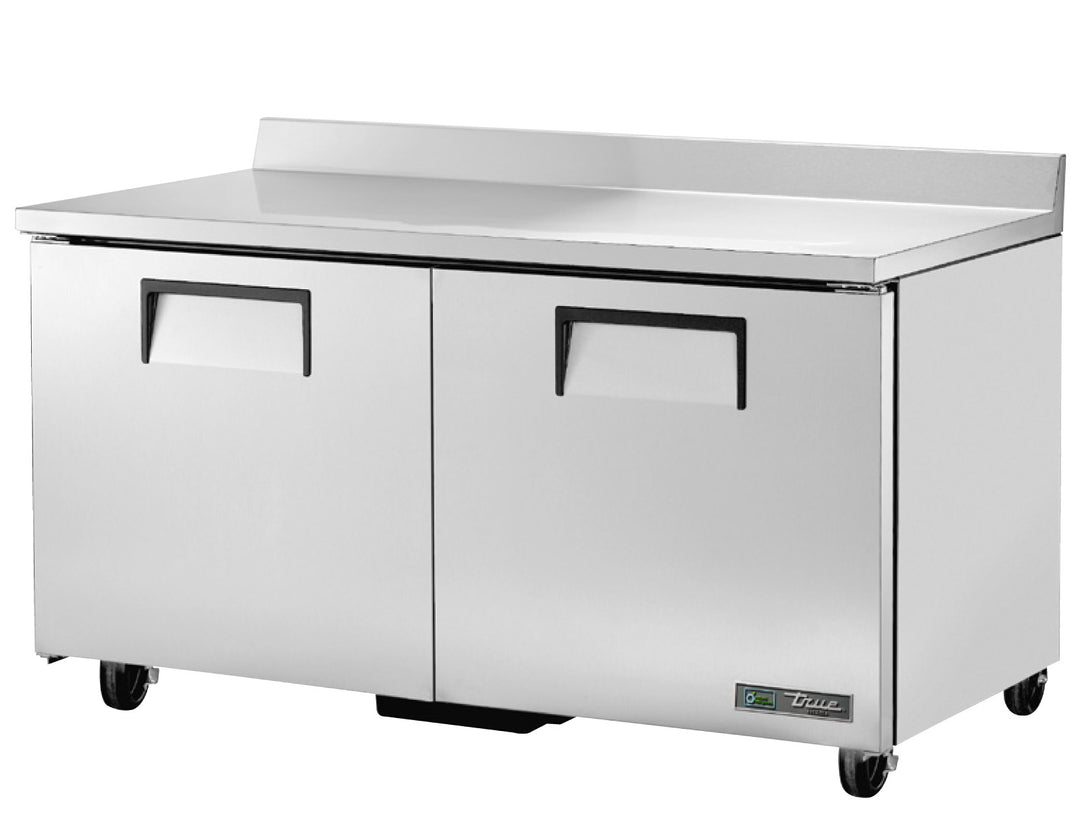 True TWT-60F-HC 60" Two-Door Commercial Work Top Freezer with Stainless Steel Work Surface & R290 Refrigerant – Made in USA