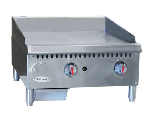 24” Thermostatic Griddle – Natural Gas (Serv-Ware STGS-24)