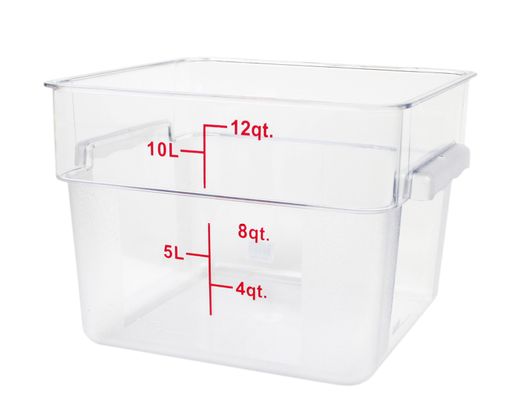 Thunder Group Square 12 Qt. Clear Food Storage Container (Thunder Group PLSFT012PC)