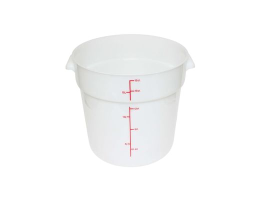 Thunder Group Round 18 Qt. White Food Storage Container (Thunder Group PLRFT318PP)