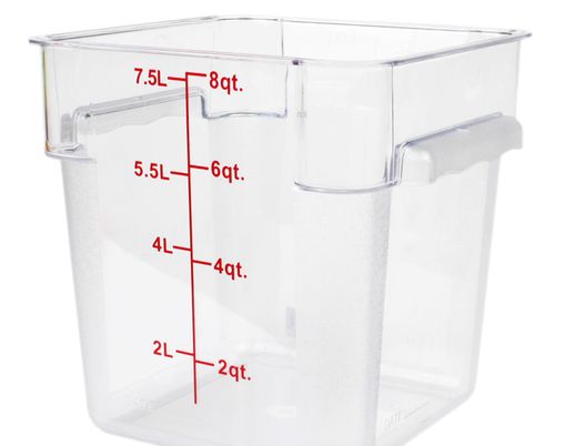 Thunder Group Square 8 Qt. Clear Food Storage Container (Thunder Group PLSFT008PC)