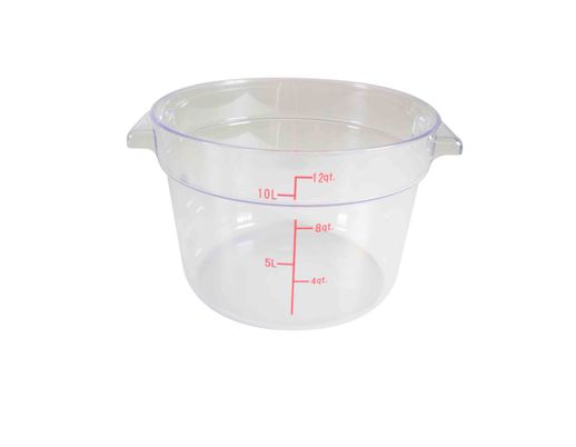 Thunder Group Round 12 Qt. Clear Food Storage Container (Thunder Group PLRFT312PC)