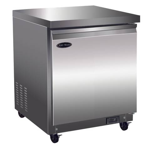 27" 1-Door Undercounter Reach-In Refrigerator (Serv-Ware UCR-27-HC-T)