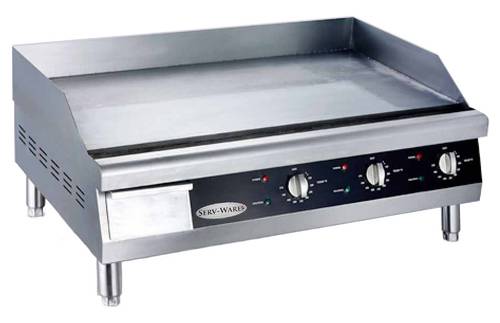 30" Electric Thermostatic Griddle - 220/240V 1-Phase (Serv-Ware ETG-30)