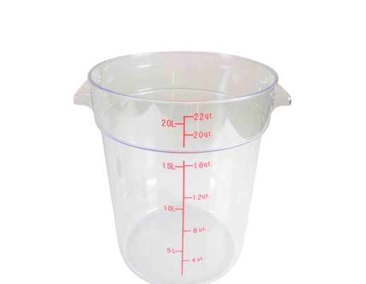 Thunder Group Round 22 Qt. Clear Food Storage Container (Thunder Group PLRFT322PC)