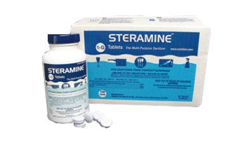 1-G Steramine Quaternary Ammonium Sanitizer Tablets