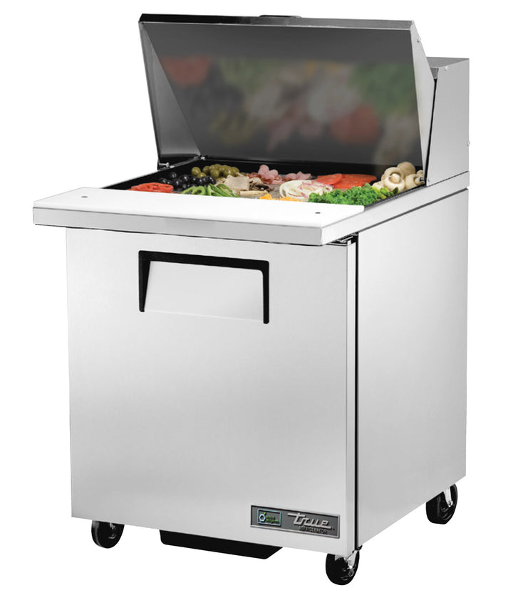 True TSSU-27-12M-C-HC 27" Mega Top Sandwich & Salad Prep Table Refrigerator with 12 Pan Capacity & R290 Refrigerant – Made in USA