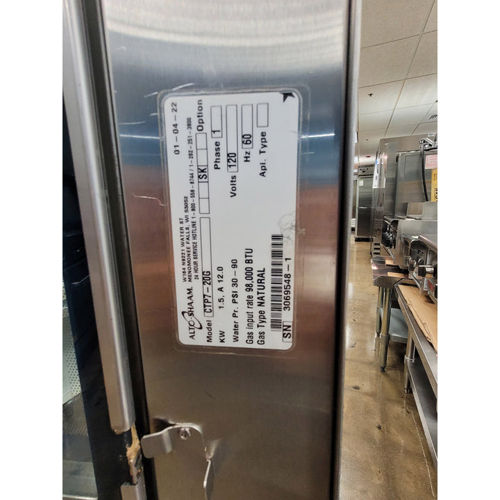 USED Alto-Shaam Model Natural Gas Combi Oven with Smoker Box and Mobile Stand (Alto-Shaam CTP7-20G)