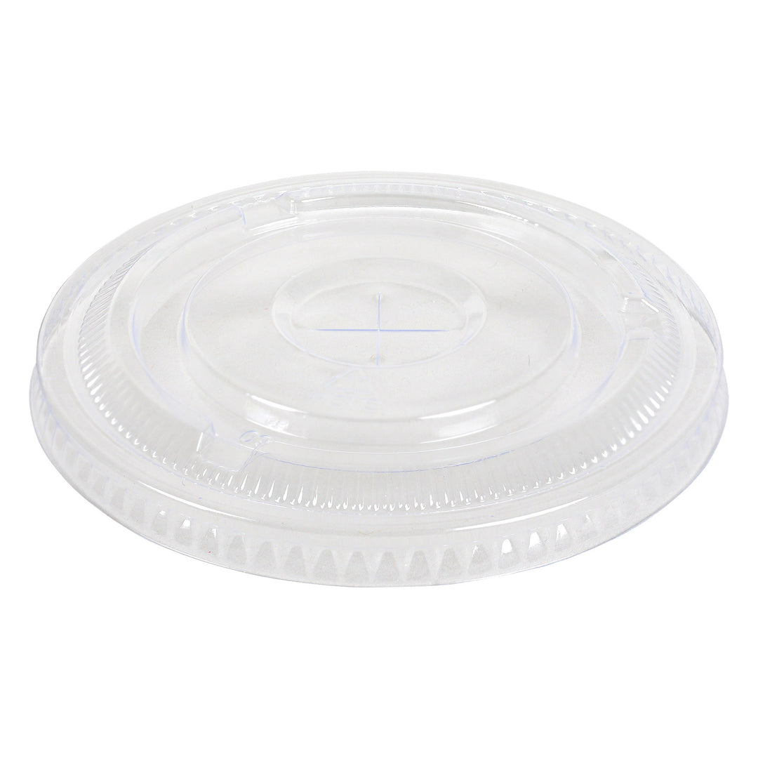 Empress EPETFL12S Flat Straw Slot Lid for 12-24 oz PET Plastic Cups - Clear - 1000/Case