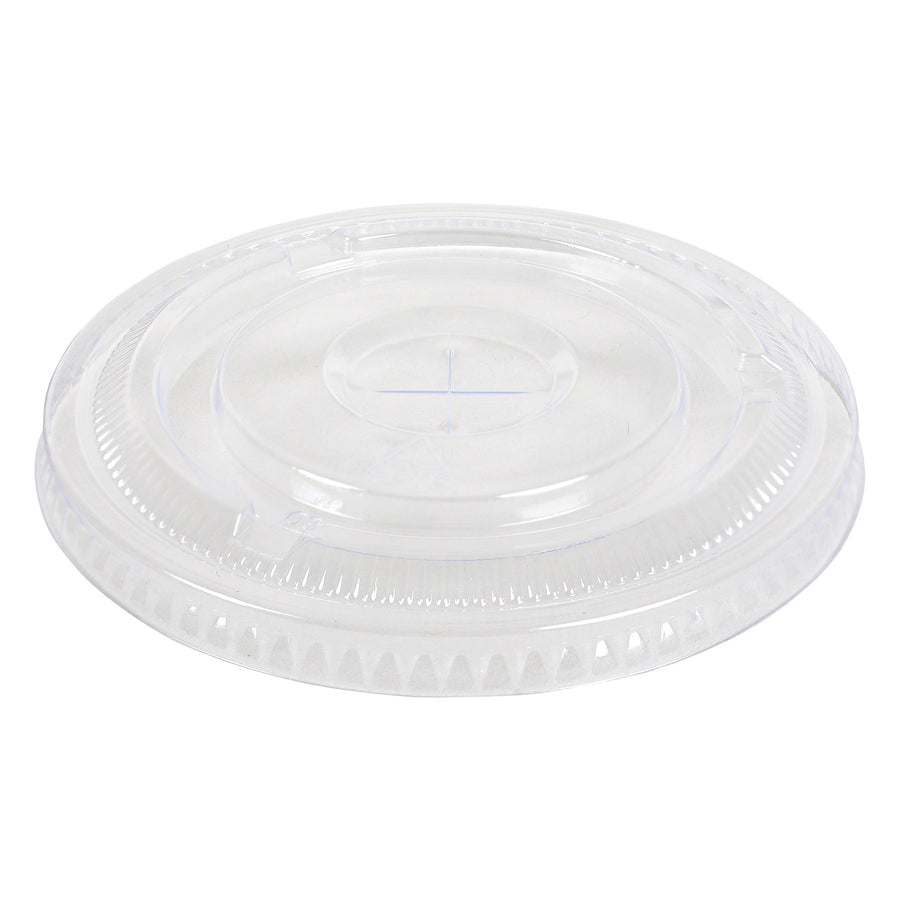 Empress EPETFL12S Flat Straw Slot Lid for 12-24 oz PET Plastic Cups - Clear - 1000/Case