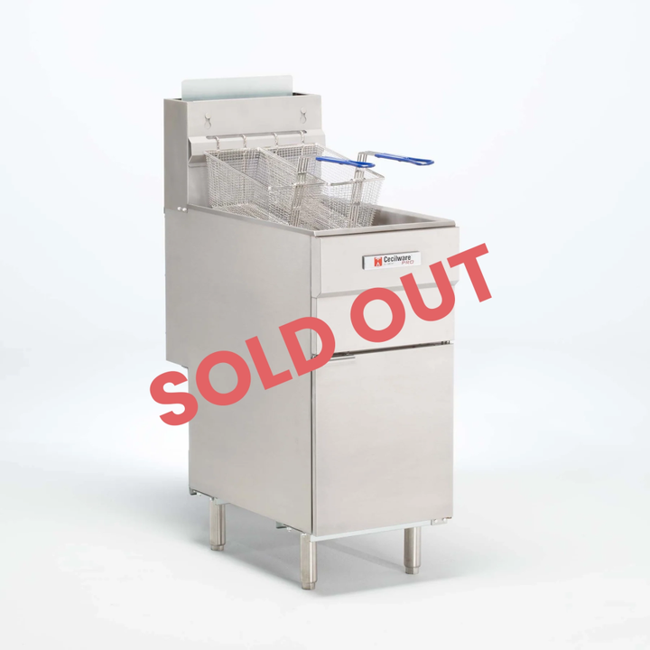 Cecilware Pro 40 Lb. Commercial Gas Deep Fryer (Grindmaster FMS403NAT)