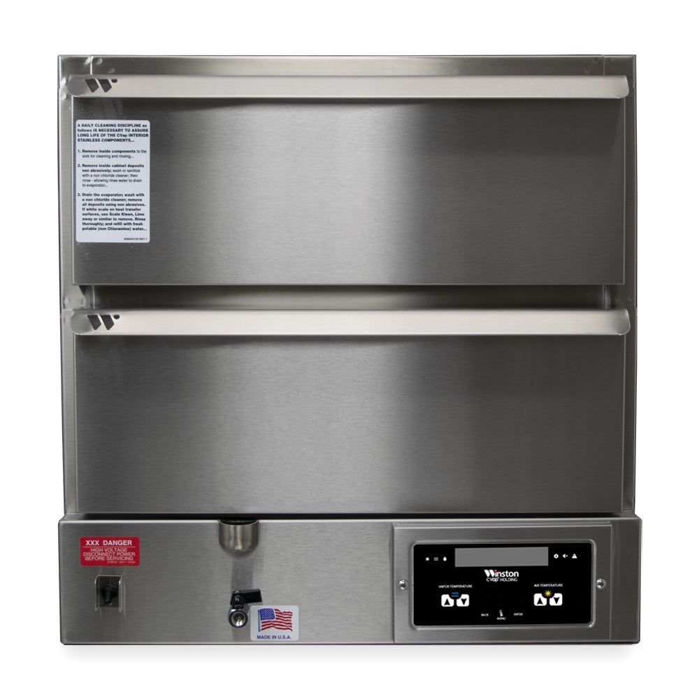 Winston HBB5D2 CVap® Double Warming Drawer Heated Holding Unit with Convection Fan - Free Standing - 120V, 1572W