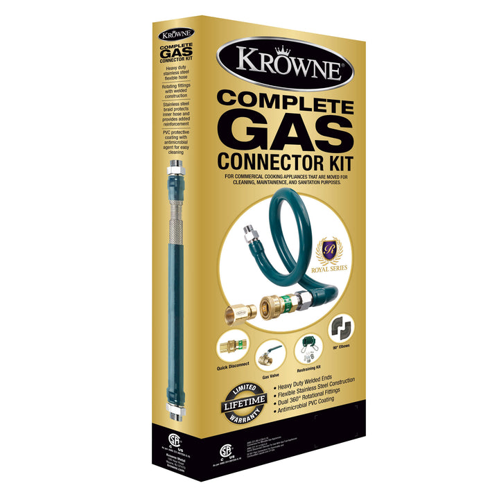 Krowne 3/4 Dia x 48" Long Gas Hose Kit M7548K Boxed