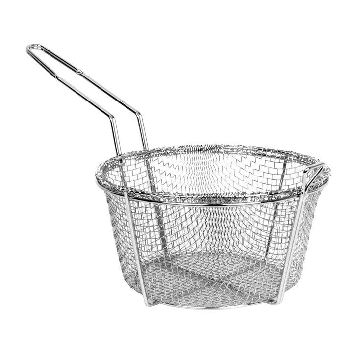 9-1/2” Diameter Round Medium Mesh Fry Basket (Thunder Group SLFB002)