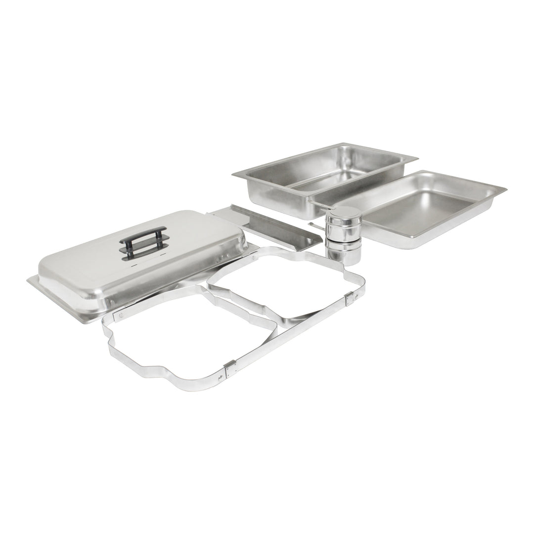 Thunder Group SLRCF001F 8 Qt. Full-Size Economy Chafer Set  - All includes pieces