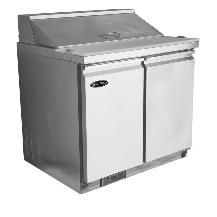 Serv-Ware SP36-10-HC 36" Wide 2-Door Sandwich/Salad Prep Table