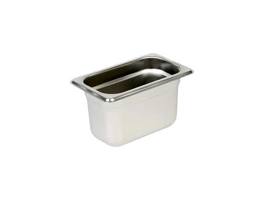 1/9-Size, 4" Deep Stainless Steel Steam Table Pan 24 Gauge (Thunder Group STPA3194)
