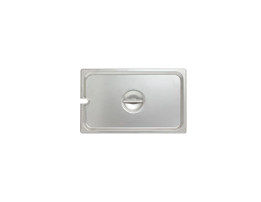 Full-Size Slotted Stainless Steel Steam Table Pan Cover 24 Gauge – Reinforced Corners, NSF (Thunder Group STPA5000CS)