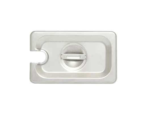 1/9-Size Slotted Stainless Steel Steam Table Pan Cover 24 Gauge – Reinforced Corners, NSF (Thunder Group STPA5190CS)