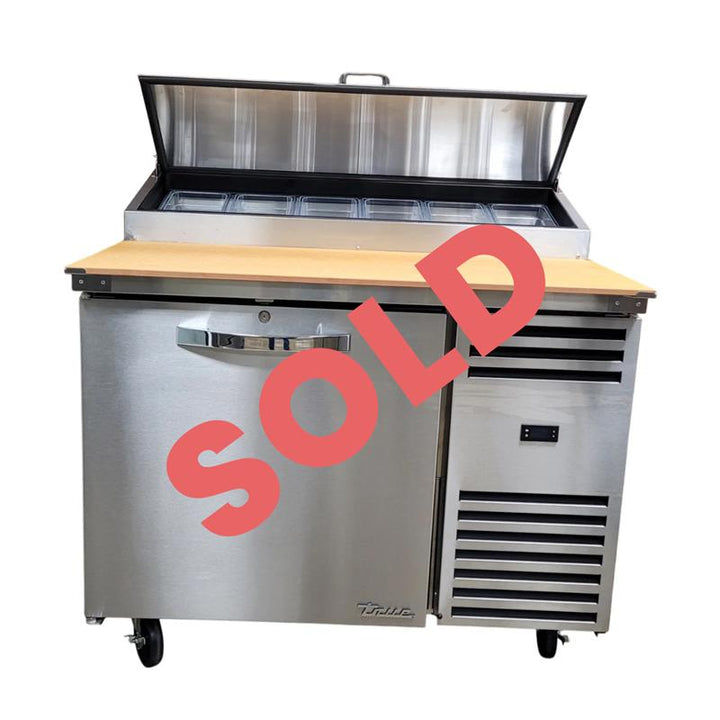 44" Stainless Steel Pizza Preparation Refrigerator (True Mfg. TPP-AT44-HC~SPEC3)