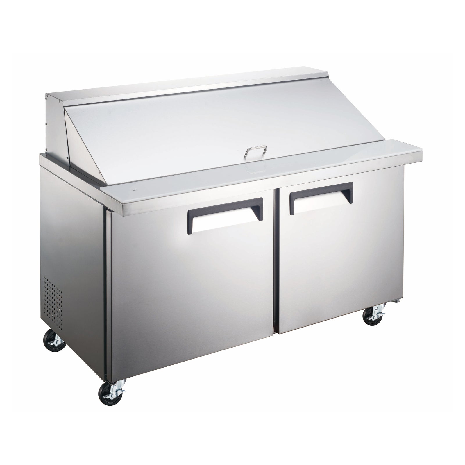 48" 2 Door Mega Top Refrigerated Sandwich Prep Table (Valyr VALSLM-2D)