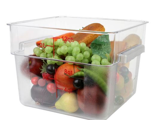 Thunder Group Square 12 Qt. Clear Food Storage Container (Thunder Group PLSFT012PC)