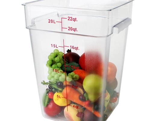 Thunder Group Square 22 Qt. Clear Food Storage Container (Thunder Group PLSFT022PC)