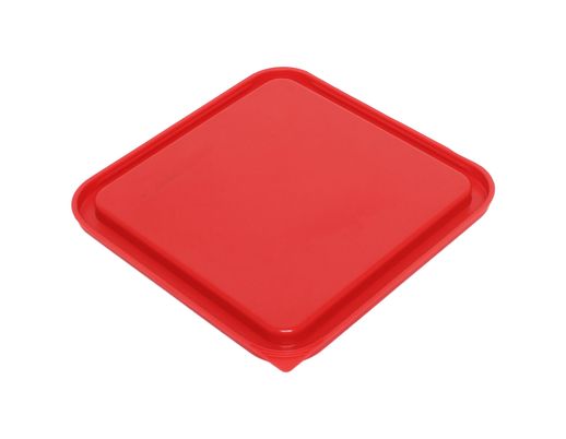 Thunder Group Square 6 & 8 Qt. Food Storage Container Cover, Red (Thunder Group PLSFT0608C)