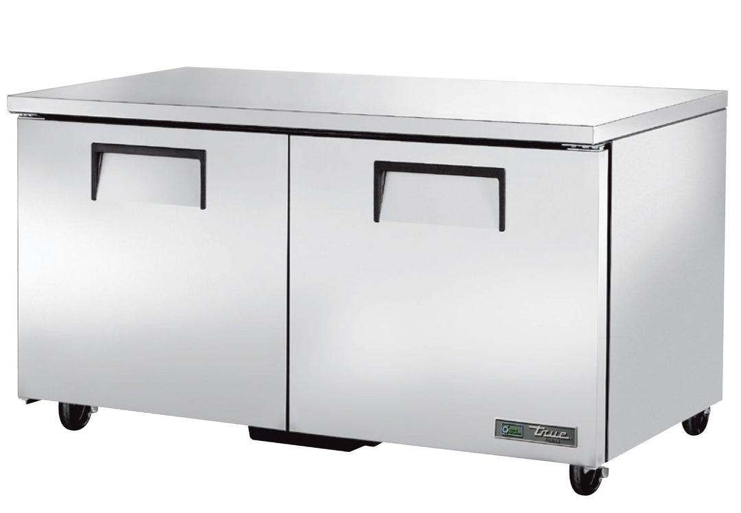 True TUC-60F-HC 60" Two Door Undercounter Freezer with Stainless Steel Construction & R290 Refrigerant – Made in USA