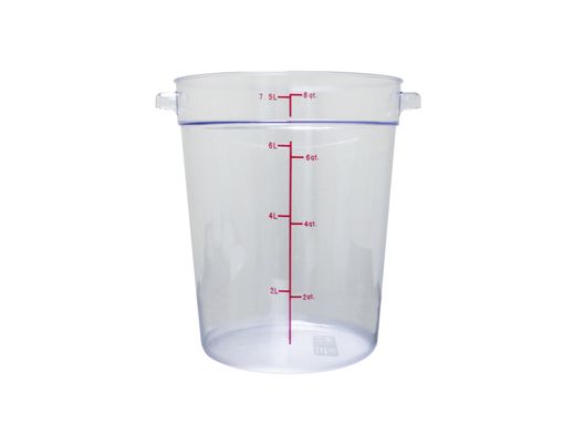 Thunder Group Round 8 Qt. Clear Food Storage Container (Thunder Group PLRFT308PC)