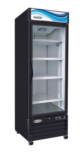 23 cu. ft. 1-Door Black Merchandiser Refrigerator (Serv-Ware GR23B-HC)