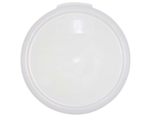 Thunder Group Round 1 Qt. White Food Storage Container Cover (Thunder Group PLRFC0001PP)