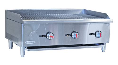 36” Radiant Chabroiler – Natural Gas (Serv-Ware SCBS-36)