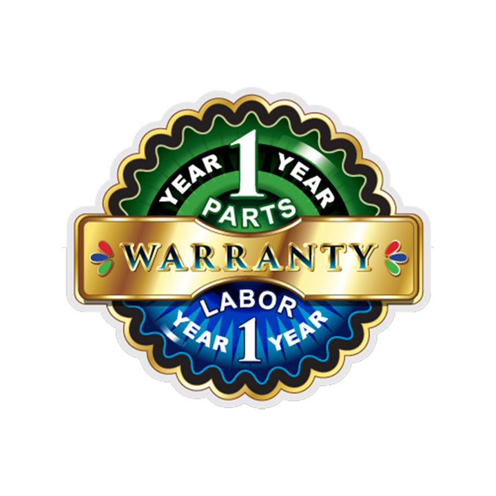 Serv-Ware 1 year Parts & Labor Warranty Badge