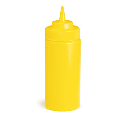 TableCraft 16 Oz. Yellow Widemouth™ Squeeze Bottle (TableCraft 11663M)