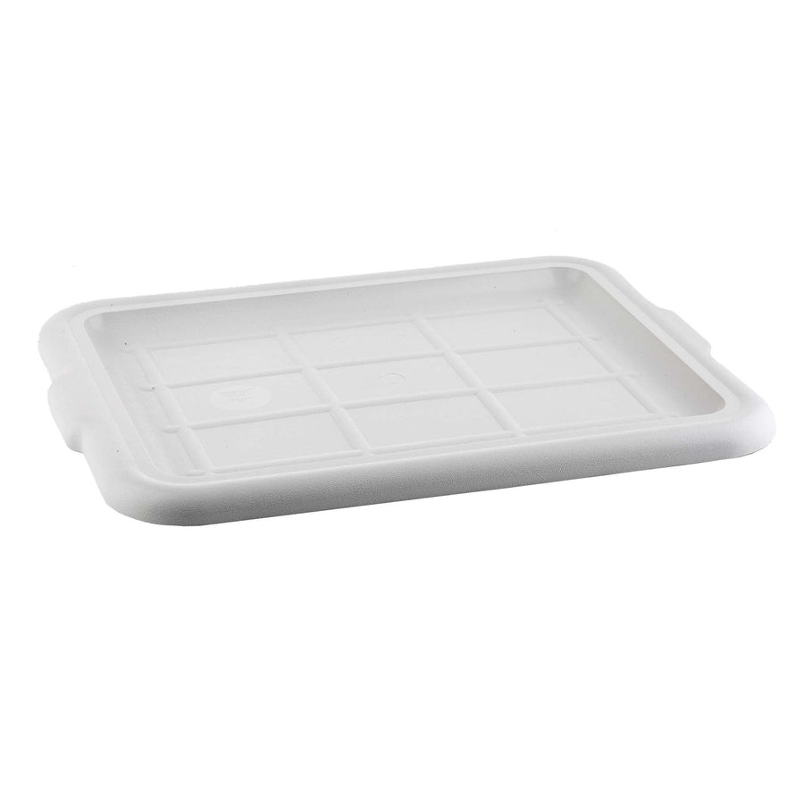 TableCraft Gray 21” x 16” Plastic Bus Tub Lid (TableCraft 1531G)