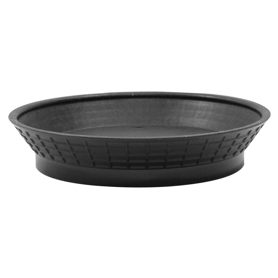 TableCraft 9” Round Plastic Fast Food Basket (TableCraft 15759BK)