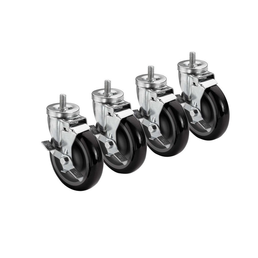 Krowne 5" Threaded Stem Caster Set (Krowne Metal 28-146S)