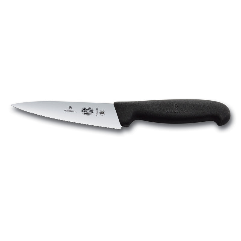 Victorinox 5” Chef Knife w/Serrated Blade (Victorinox Swiss Army 5.2003.12-X1)