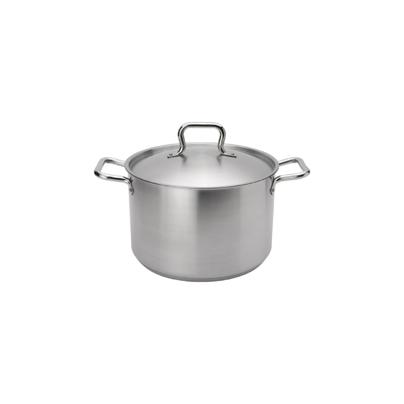 12 Quart Stainless Steel Stock Pot with Cover (Browne 5733912)
