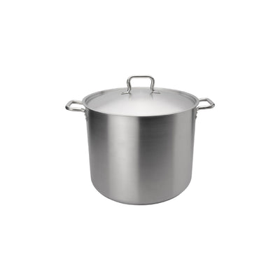 40 Quart Stainless Steel Stock Pot with Cover (Browne 5733940)