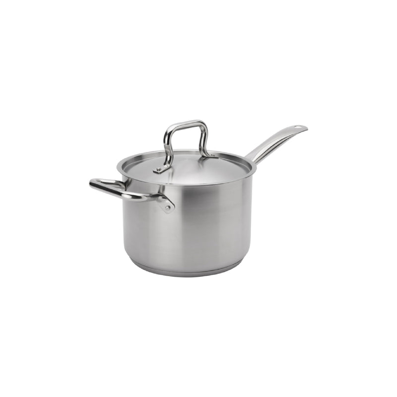 7-3/5 Quart Stainless Steel Sauce Pan with Cover (Browne 5734037)