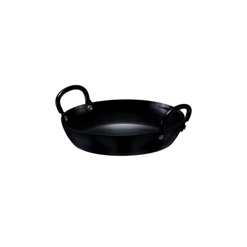 11-4/5 Inch Carbon Steel Fry Pan, 2 Handles (Browne 573752)