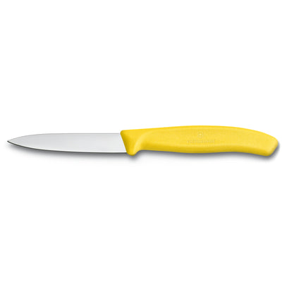 Victorinox Swiss Army 3-1/4" Stainless Steel Paring Knife with Yellow Handle (Victorinox 6.7606.L118)