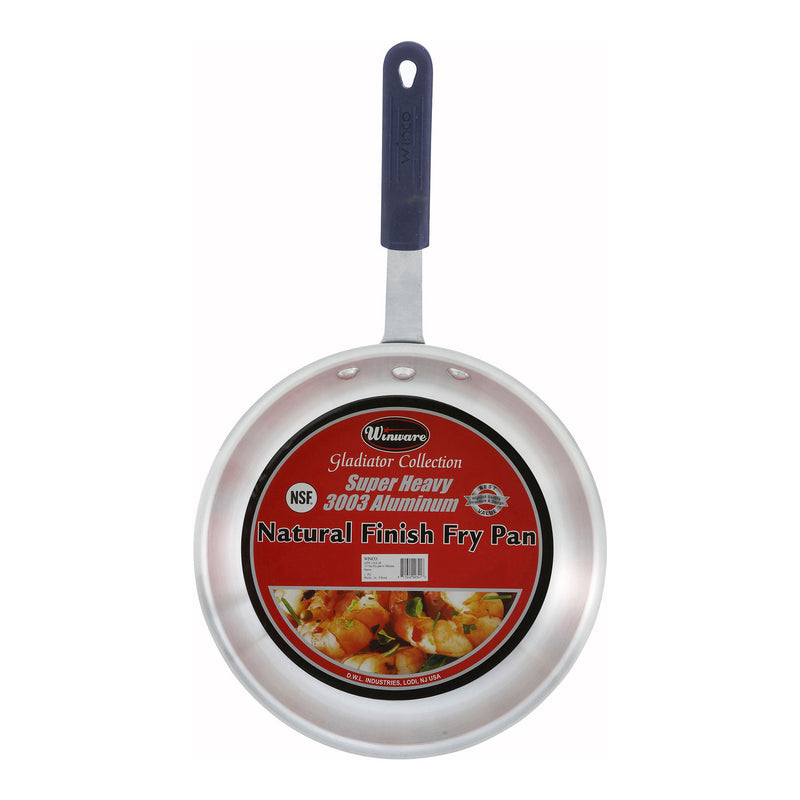 Gladiator™ 12" Aluminum Frying Pan With Silicone Handle Sleeve (Winco AFP-12A-H)