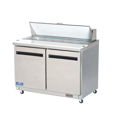 48” Sandwich and Salad Refrigerated Prep Table with Mega Top (Arctic Air AMT48R)